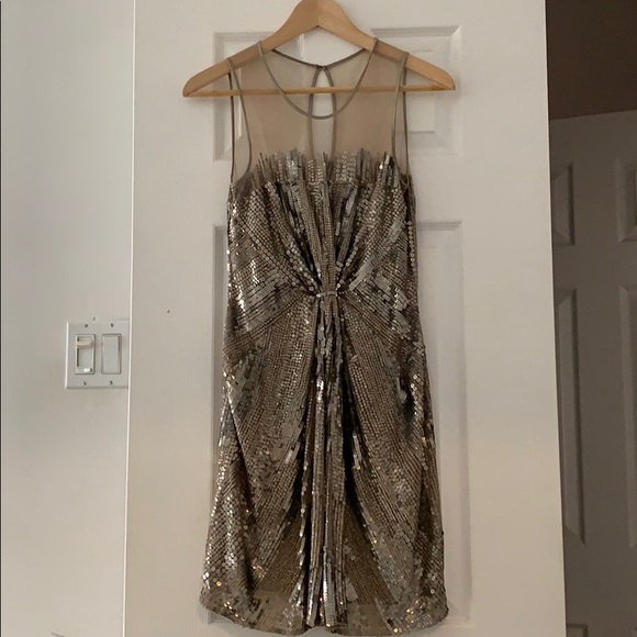Parker front knot sequin beaded dress - Picture 2 of 8
